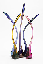 Songlines IV by Joshua Solomon (Art Glass Sculpture)