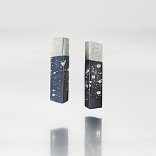 Columnar Earrings by Deborah Vivas and Melissa Smith (Gold, Silver & Steel Earrings)
