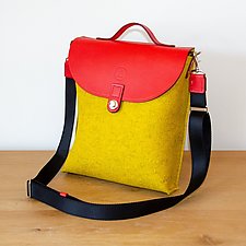Reiko Bag by Audrey Jung (Leather & Felt Purse)