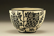 Owl Bowl by Jennifer Falter (Ceramic Bowl)
