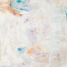 Imagination White Orange by Marion Kahn (Oil Painting)