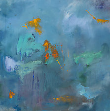 Imagination: Blue Orange by Marion Kahn (Oil Painting)