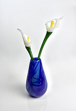 Forever Flower Bouquet by Bay Blown Glass (Art Glass Sculpture)