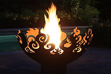 The Great Bowl O' Fire by John T. Unger (Metal Fire Pit)