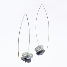 Stacking Rock Earrings by April Ottey (Silver & Stone Earrings)
