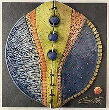 Sun and Sky Windows to the Earth Set by Vicki Grant (Ceramic Wall Sculpture)