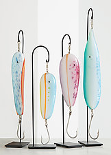 Lure Sculptures by Mike Wallace (Art Glass Sculpture)