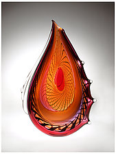 Paisley Vase by Mike Wallace (Art Glass Vase)