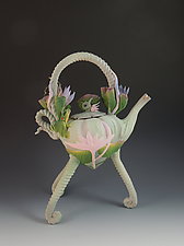 Jade Lily Tea by Nancy Y. Adams (Ceramic Teapot)