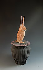 Jack Rabbit Box by Nancy Y. Adams (Ceramic Box)