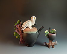 White Owl Tea by Nancy Y. Adams (Ceramic Teapot)