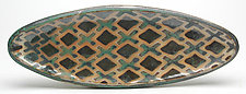 Small Oval Tray 5 by Peter Karner (Ceramic Tray)
