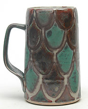 Large Mug 10 by Peter Karner (Ceramic Mug)