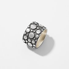 Disco Ring Wide by Dahlia Kanner (Silver Ring)