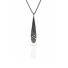 Rock Cluster Drop Pendant by Dahlia Kanner (Silver Necklace)