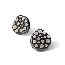 Studs with Dots by Dahlia Kanner (Silver Earrings)