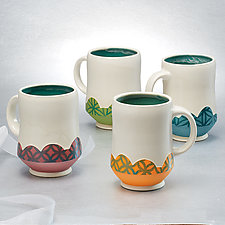 Fresh Footed Mugs by Rachelle Miller (Ceramic Mug)
