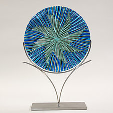 Waiting on a Summer Breeze by Caryn Brown (Art Glass Sculpture)