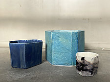 Geo Planter by Lauren Herzak-Bauman (Ceramic Vase)