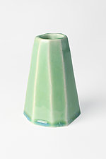 Celadon Small Inverted Vase by Lauren Herzak-Bauman (Ceramic Vase)