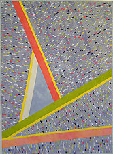 Composition with Angles by Judith Larzelere (Fiber Wall Hanging)