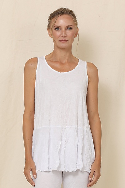 afskaffet Mindre Mutton Crinkle Layering Tank by Chalet et Ceci (Knit Top) | Artful Home