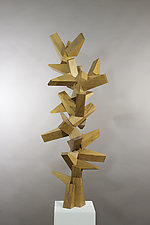 Chaos Tower by Dave Lasker (Wood Sculpture)