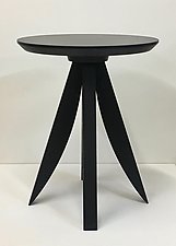 Round Side Table by Dave Lasker (Wood Side Table)