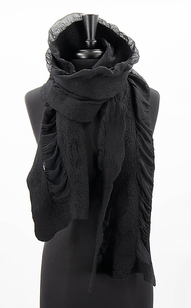 Silk Chiffon Vertical Scarf by Gina Pannorfi (Silk & Wool Scarf ...