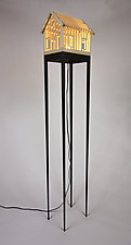 Highwater Floor Lamp by Ted Lott (Wood Floor Lamp)