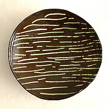Dark Chocolate Platter by Catherine Satterlee (Ceramic Wall Platter)