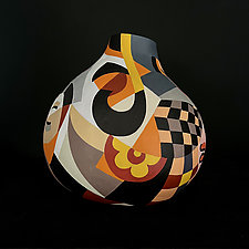 Occurrences by Nadine Saitlin (Painted Gourd Vessel)