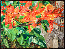 Flame Azalea by Ann Harwell (Fiber Wall Hanging)