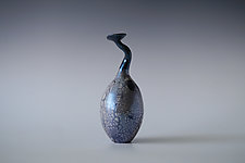 Ceramic Raku Vase, Naked Raku Firing 1 by Natalya Sevastyanova (Ceramic Vessel)