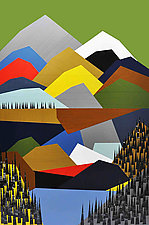 Painted Mountain no.360 by Chris Wheeler (Acrylic Painting)