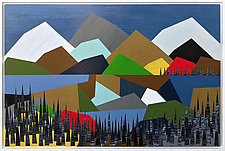Painted Mountains no.370 by Chris Wheeler (Acrylic Painting)