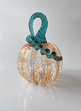 Twinkle Pumpkins by Kimberly Savoie (Art Glass Sculpture)