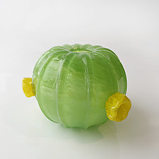 Cactus Bud Vase by Kimberly Savoie (Art Glass Vase)