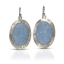 Mirror Earrings by David Urso (Silver & Stone Earrings)