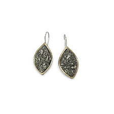 Small Marquise Earrings by David Urso (Bronze & Stone Earrings)