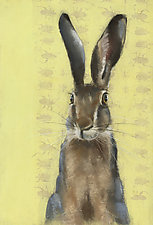 Jack Rabbit on Yellow by Sylvia Gonzalez (Giclee Print)