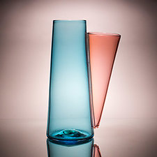 SideCar Cone by J Shannon Floyd (Art Glass Vase)