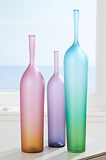 Ombre Bottles by J Shannon Floyd (Art Glass Vase)