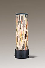 Papers Luminaire Table Lamp by Janna Ugone (Mixed-Media Table Lamp)