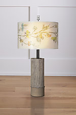 Artful Branch Ceramic Table Lamp by Janna Ugone (Mixed-Media Table Lamp)