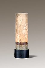 Voyages Luminaire Table Lamp by Janna Ugone (Mixed-Media Table Lamp)