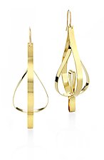 Light the Way Chandelier Earring by Mia Hebib (Gold & Brass Earrings)