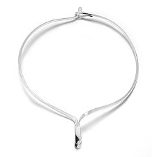 Wishbone Collar Necklace by Mia Hebib (Silver Necklace)