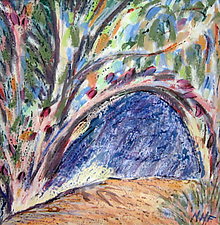 The Arch Through the Trees by Nan Hass Feldman (Pastel Painting)