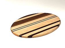 Oval Stripes Board by Creative Edge (Wood Cutting Board)